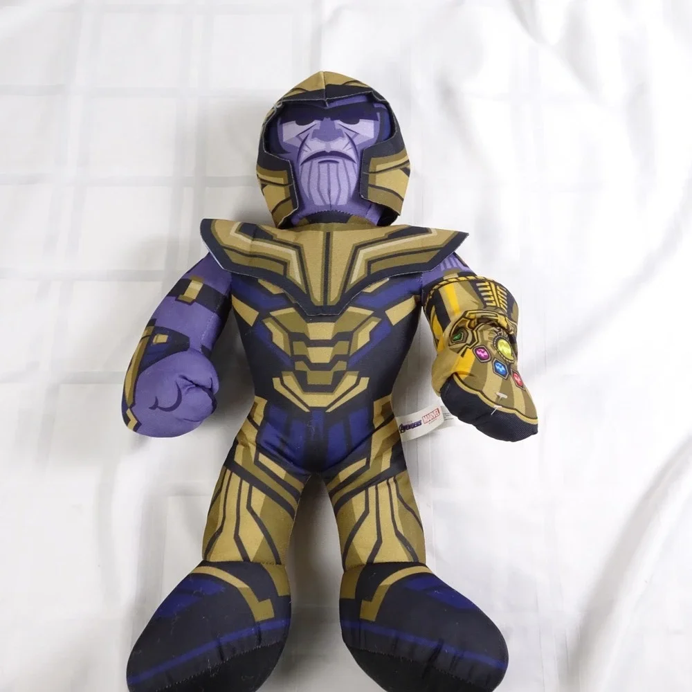 Marvel‎ Avengers Endgame Thanos Plush toy with the Infinity Gauntlet. 21